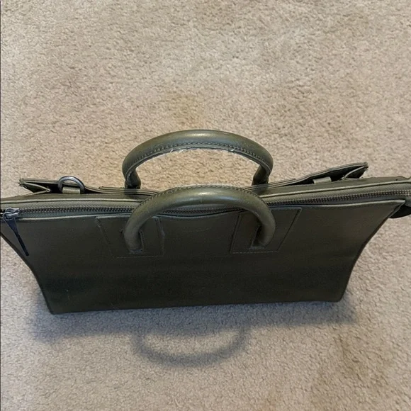 Matt & Nat Forest Green Briefcase - Picture 6 of 16